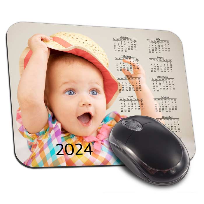 2024 Calendar Mouse Pads 2024 Photo Mousepad Winkflash Winkflash