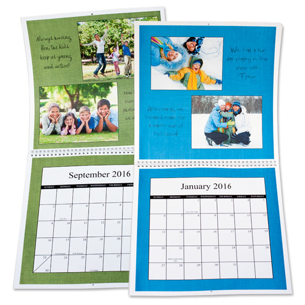 12x12 Personalized 2016 Calendars