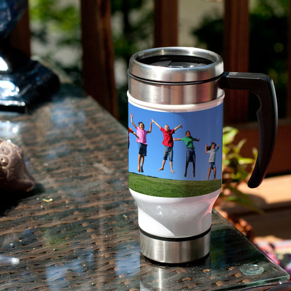 personalised photo travel mugs australia